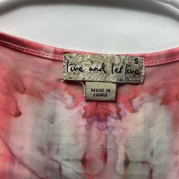 Live and Let Live Small Red/Grey Embroidered Tunic - Picture 10 of 12